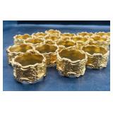 Vintage Gold Plated Napkin Rings