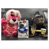 Lot of Musical Toy Stuffed Animals