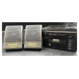 Vintage GE Walkman AM/FM Stereo with Speakers