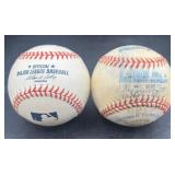 MLB Official Baseballs with Will Clark Autograph