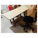 Vintage Formica Top Table with Office Chair