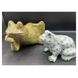 Vintage Ceramic Frogs - Andrea by Sadek