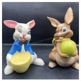 Vintage Ceramic Easter Bunny Figures