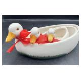 Vintage Ceramic Planters - Nesting Ducks