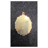 10K Gold Cupid Ruby ï¿½I Love Youï¿½ Pendant