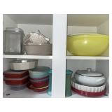 Contents 4 Kitchen Cabinets including Tupperware