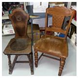 2 Vintage Wooden Side Chairs