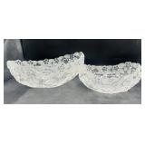 Vintage Mikasa Walther Crystal Serving Bowls