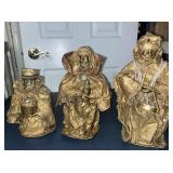 Vintage Paper Mache Nativity Three Wise Men
