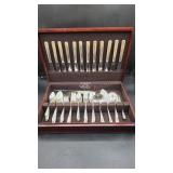 H&T Silverplate Flatware Set w/ Chest