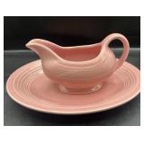 Vintage Fiestaware Gravy Boat & Platter