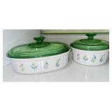 Vintage Corningware My Garden Casserole Dishes