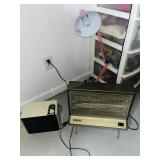 Vintage Heater, Fan & Lamp