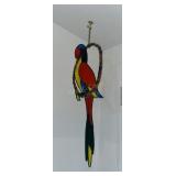Stained Glass Parrot Ceiling Hanging Decor