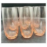 Vintage Lenox Pink Glass Tumblers