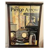 1970s Wood Slat Art - Pierce Arrow Automobile Ad