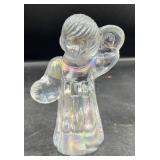 Vintage Silvestri Iridescent Glass Angel