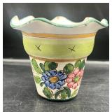 Vintage Italian Small Flower Pot