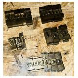 Lot of Letterpress Letter Blocks