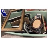 Tote of Picture Frames some Vintage