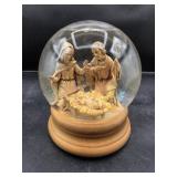 Vintage Fontanini Nativity Musical Glitterdome