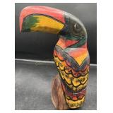Vintage Wooden Toucan Hand Carved Sculpture