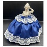 Vintage German Porcelain Half Doll Pin Cushion
