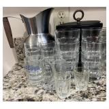 Assorted Glass Barware including Bormioli