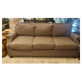 Craftmaster Furniture Nailhead Trim Gray Sofa