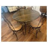 Vintage Bistro Table & 8 Chairs