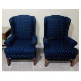 Vintage Pair King Hickory Parlor Chairs