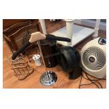 Assorted Household lot including working Fans