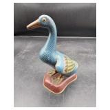 Chinese Cloisonne Enamel Duck Figurine