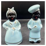 Vintage Black Americana Mammy & Chef Shakers