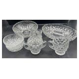 Vintage Anchor Hocking Glass Sugar & Creamer