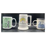 3 Vintage Boston & New York Souvenir Mugs