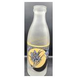 Vintage Art Nouveau Frosted Glass Bottle