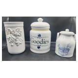 Cookie Jar & Pottery Crocks