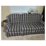 Vintage Plaid Parlor Sofa