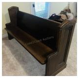 Vintage Wooden Church Pew Bench