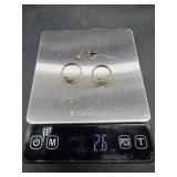 Vintage 10K Gold Rings & Stud Earring Lot