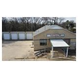 Large brick building w/attached 4 bay shop near dR