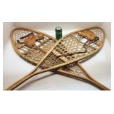 Raquettes Snow Trek, bois et babiche, 14'' x 42''