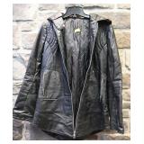 Manteau en cuir Cokluch, grandeur large