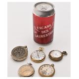 Lot de montres de poche, dont Elgin