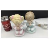 Paire de lampes enfants en prière