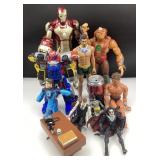 Lot de figurines de super-héros