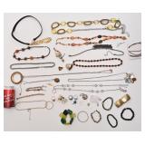 Lot de bijoux mode, dont en argent 925