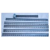 *6 supports à crochets, en métal robuste, pour