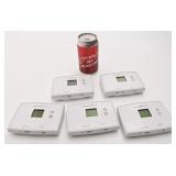 5 thermostats Honeywell, fonctionnels